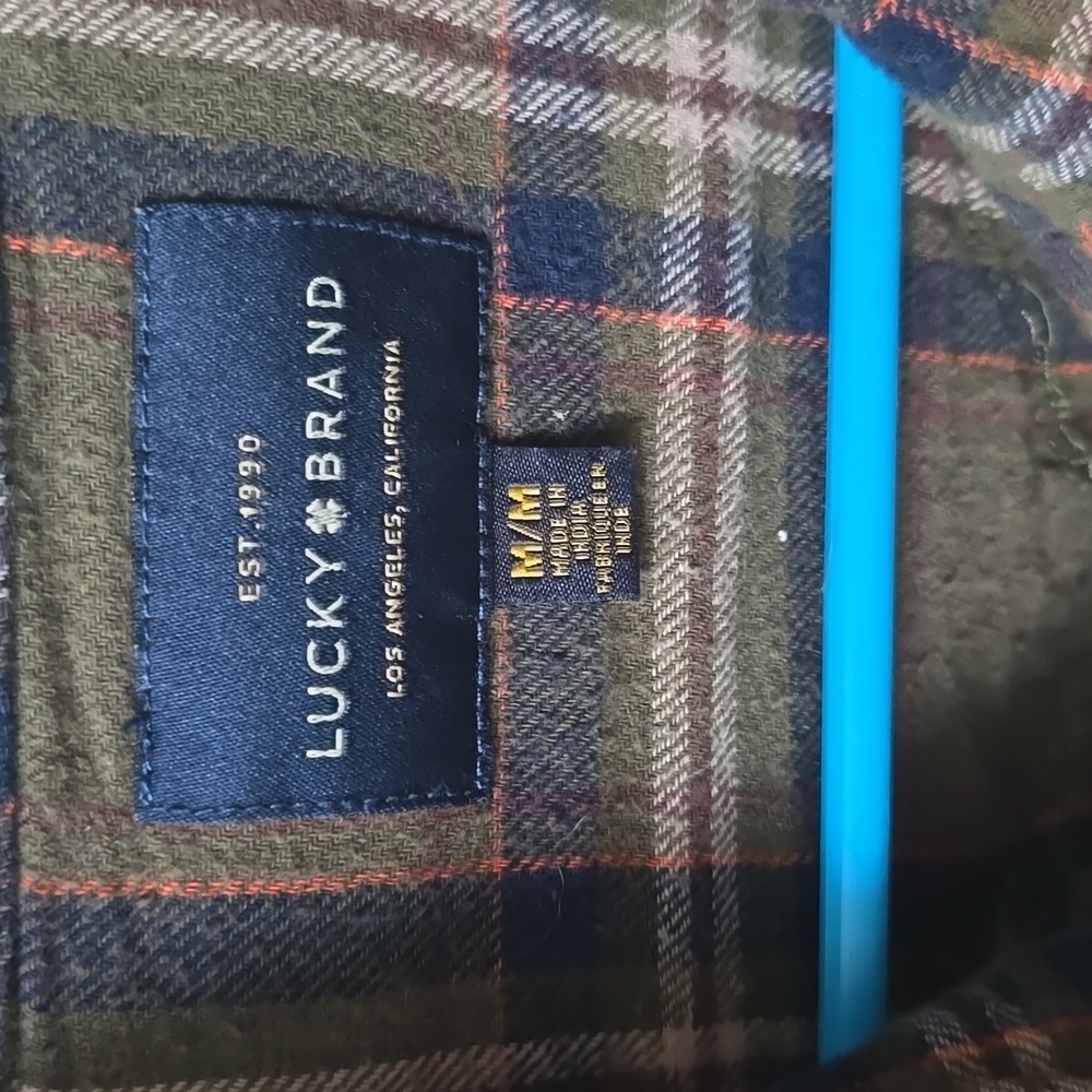 Lucky Brand Indigo western long sleeve shirt - Picture 2 of 3